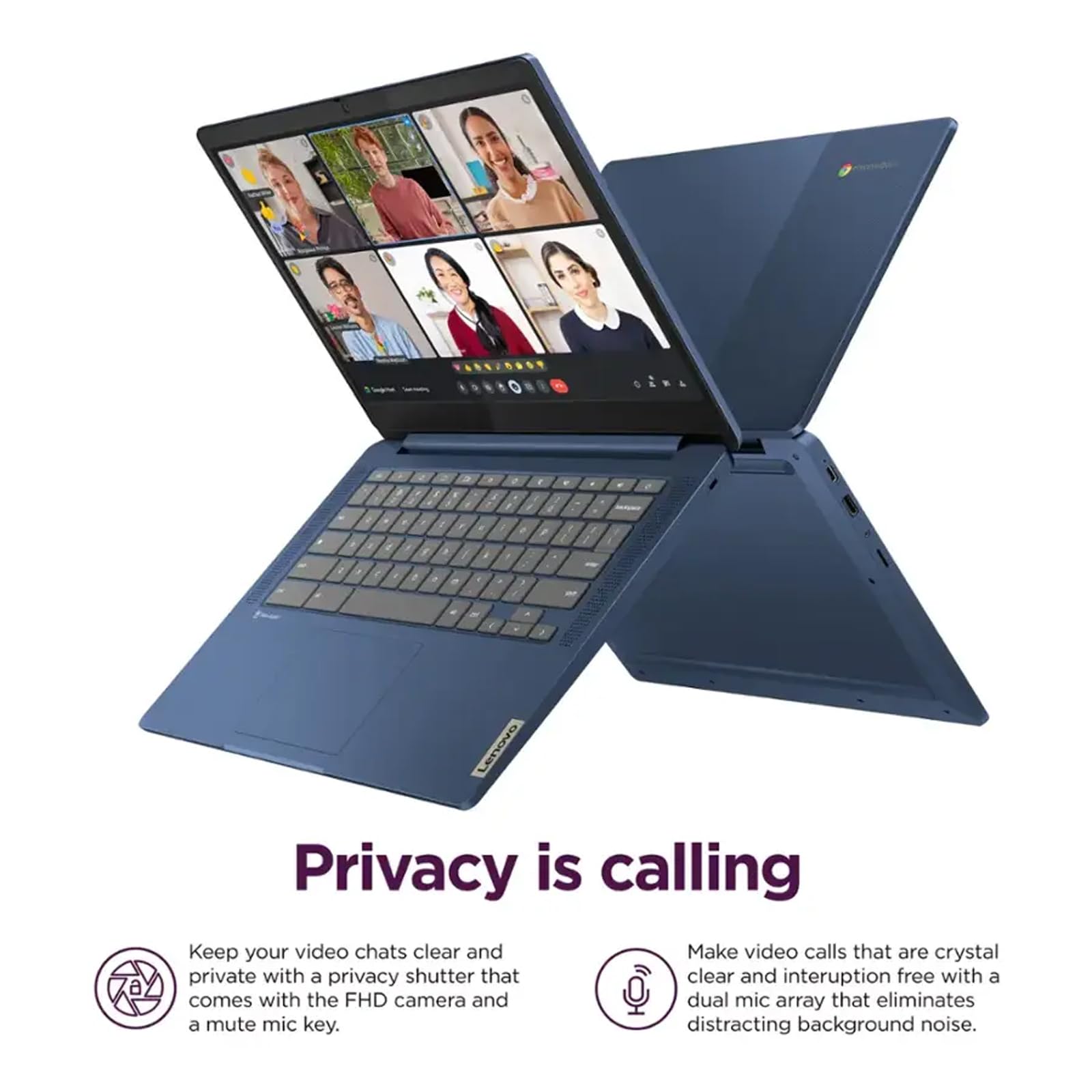 Lenovo IdeaPad Slim 3 Chromebook, tela Full HD de 14 polegadas